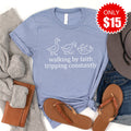 Walking By Faith Tee - Heather Blue - 15 product image 1