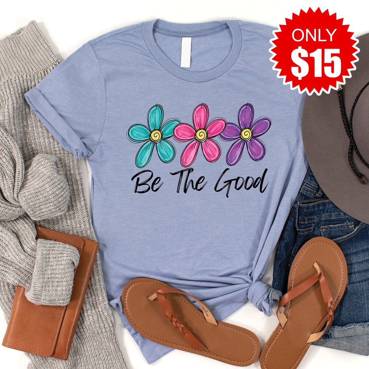 Be The Good Tee - Heather Blue - 15 product image 1