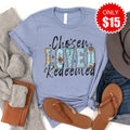 Chosen Loved Redeemed Tee - Heather Blue - 15 product image 1