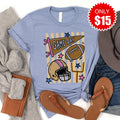 Game Day Stripes Tee - Heather Blue - 15 product image 1
