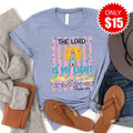 The Lord Is My Light Tee - Heather Blue - 15 product image 1