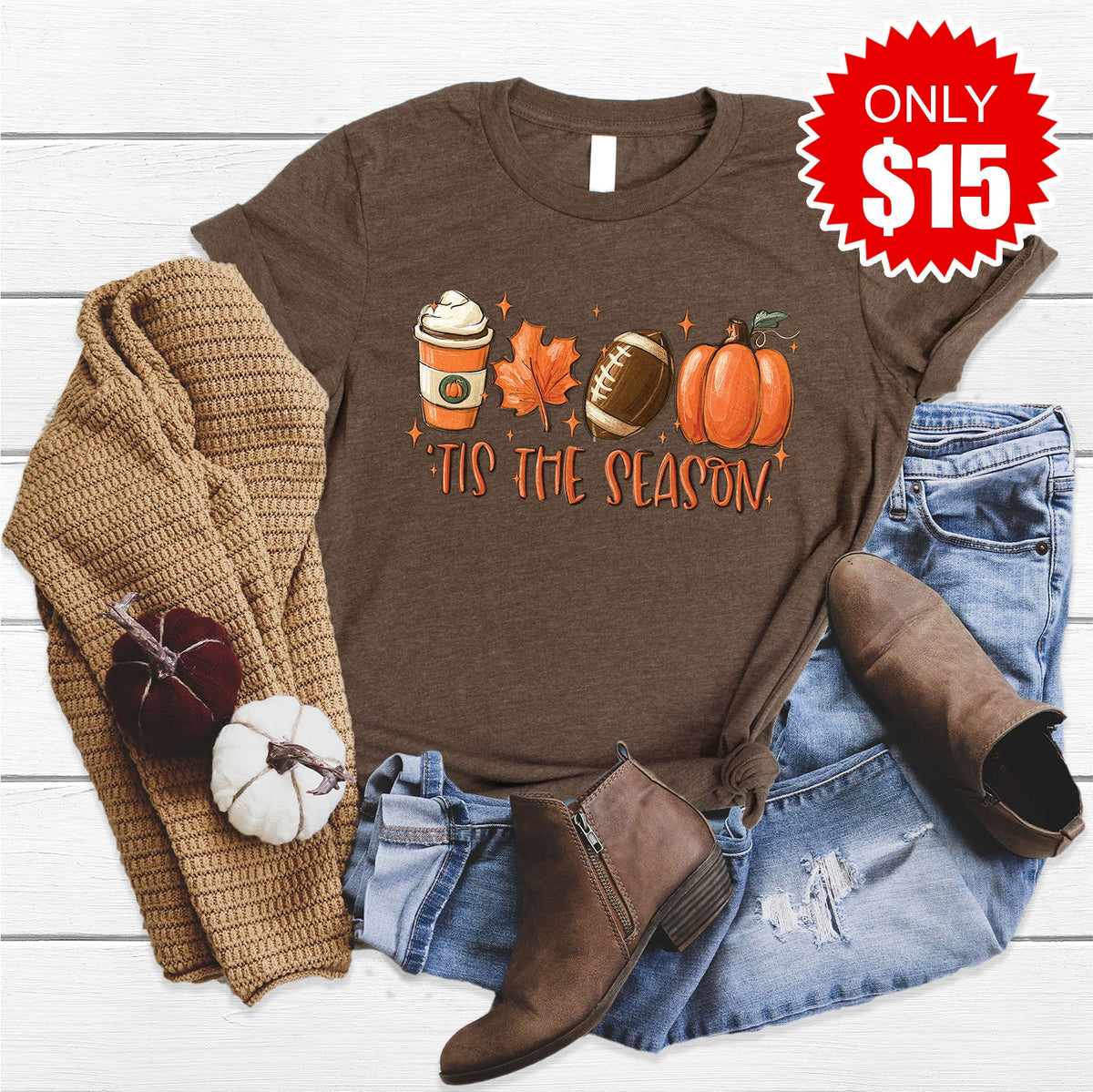 Tis The Season Tee - Heather Brown - 15 product image 1