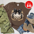 Football Leopard Tee - Heather Brown - 15 product image 1