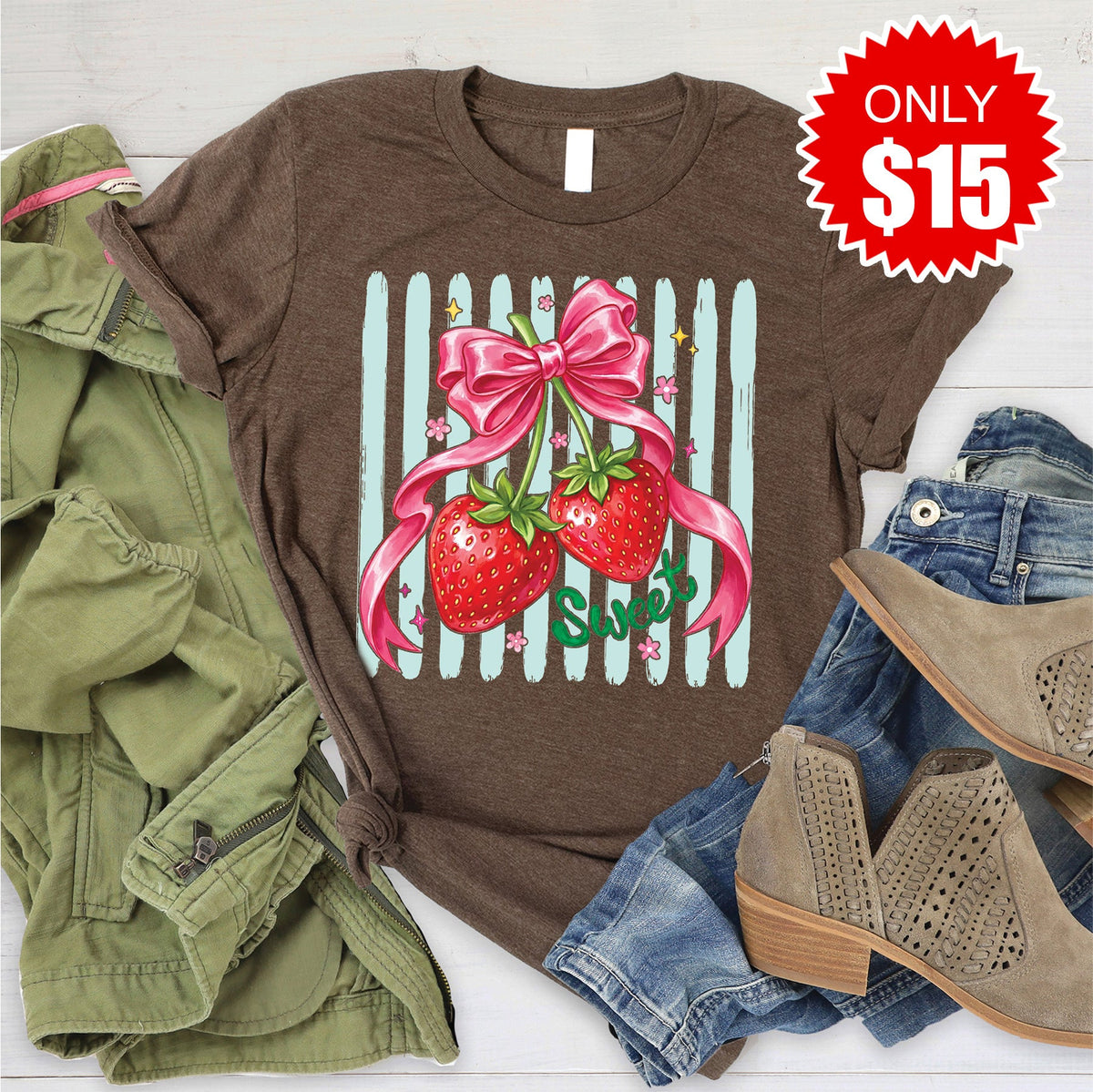 Sweet Tee - Heather Brown - 15 product image 1