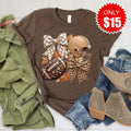 Football Tee - Heather Brown - 15 product image 1