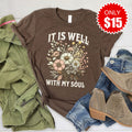 It Is Well Tee - Heather Brown - 15 product image 1