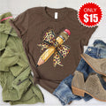 So God Made a Teacher Tee - Heather Brown - 15 product image 1