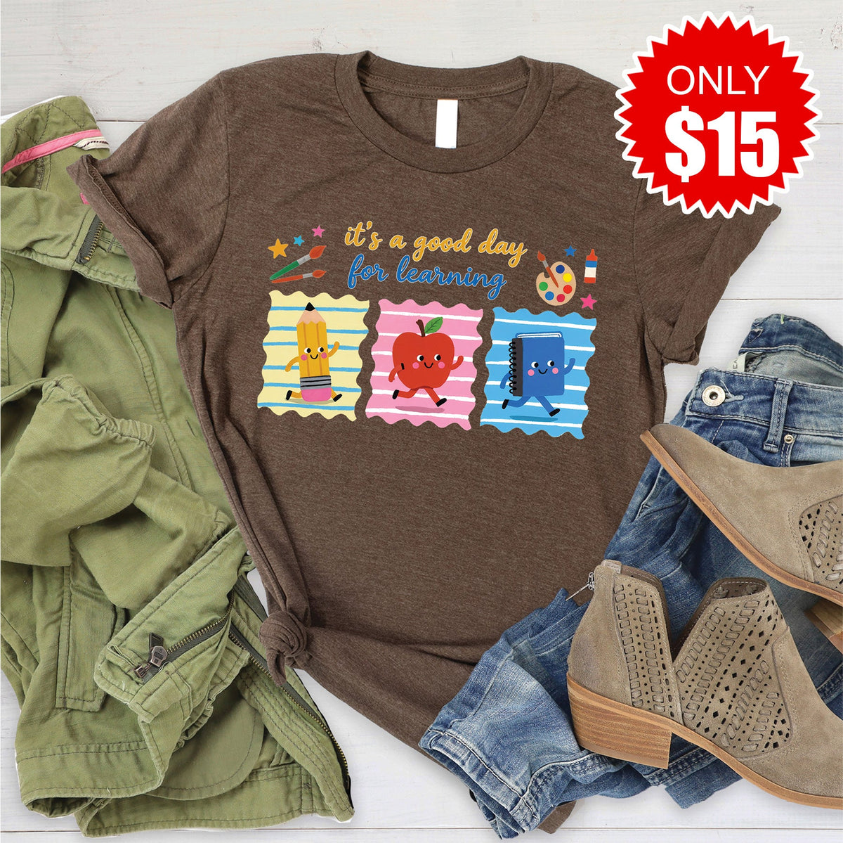 Good Day Tee - Heather Brown - 15 product image 1