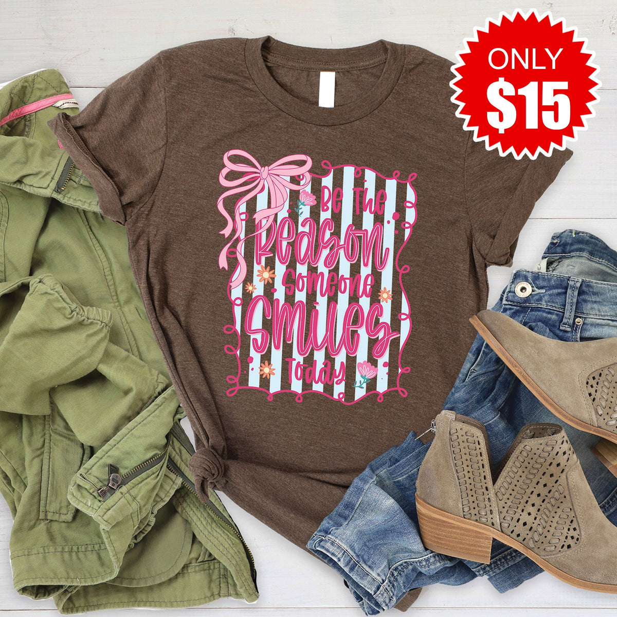 Be The Reason Tee - Heather Brown - 15 product image 1