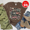 Too Many Storms Tee - Heather Brown - 15 product image 1