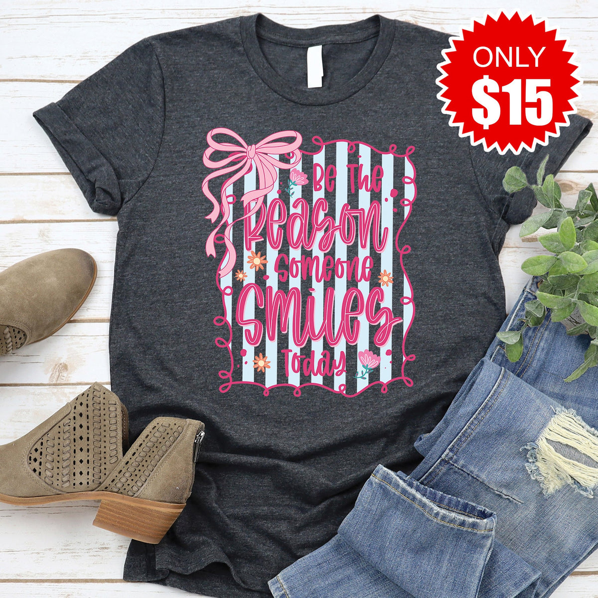 Be The Reason Tee - Heather Charcoal - 15 product image 1