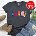 School Supplies Tee - Heather Charcoal - 15 product image 1
