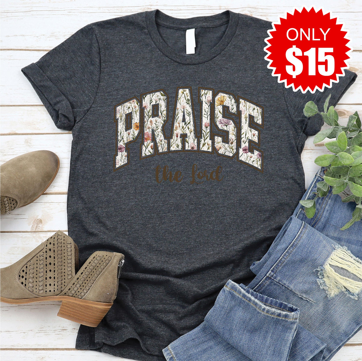 Praise Tee - Heather Charcoal - 15 product image 1