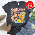 Sunshine and Sweet Tea Tee - Heather Charcoal - 15 product image 1