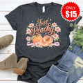 Just Peachy Tee - Heather Charcoal - 15 product image 1