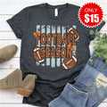 Football Season Tee - Heather Charcoal - 15 product image 1