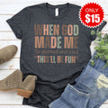 When God Made Me Tee - Heather Charcoal - 15 product image 1