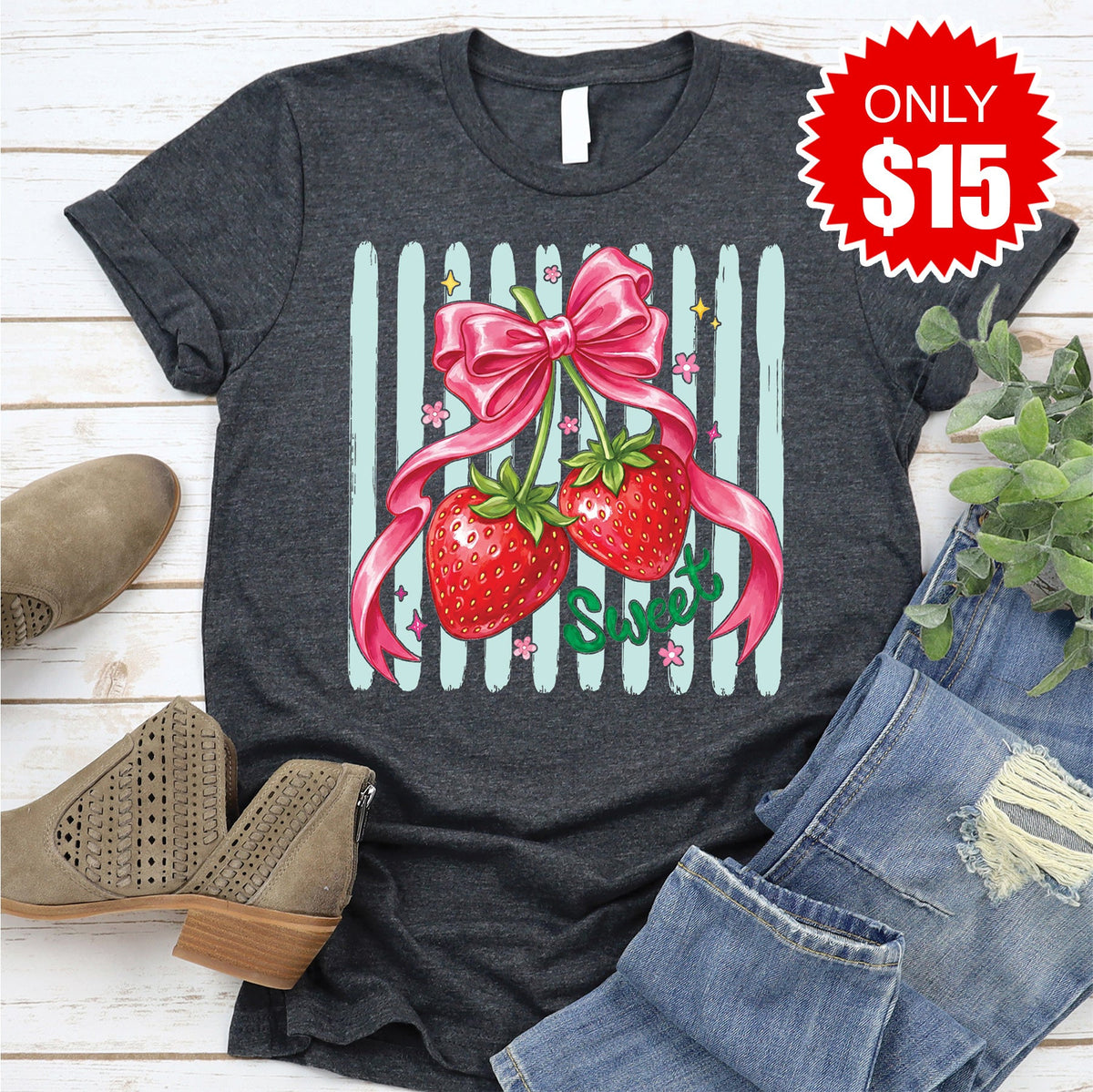 Sweet Tee - Heather Charcoal - 15 product image 1