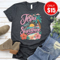 Jesus and Sunshine Tee - Heather Charcoal - 15 product image 1