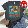 Happiness Comes In Waves Tee - Heather Charcoal - 15 product image 1