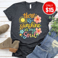 Sunshine In My Soul Tee - Heather Charcoal - 15 product image 1