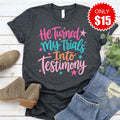 Trials Into Testimony Tee - Heather Charcoal - 15 product image 1