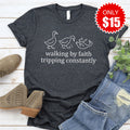 Walking By Faith Tee - Heather Charcoal - 15 product image 1