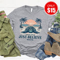 Believe Sea Turtle Tee - Heather Grey - 15 product image 1