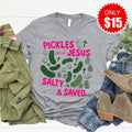 Salty and Saved Tee - Heather Grey - 15 product image 1