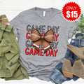 Game Day Bow Tee - Heather Grey - 15 product image 1