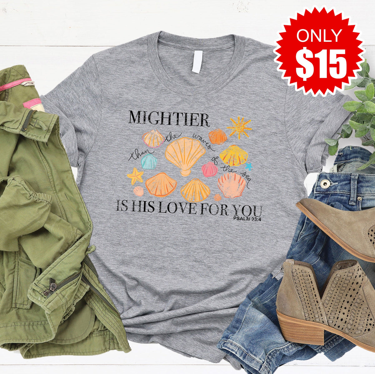 Mightier Tee - Heather Grey - 15 product image 1