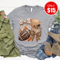 Football Tee - Heather Grey - 15 product image 1