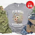 It Is Well Tee - Heather Grey - 15 product image 1