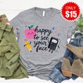 Happy To See You Tee - Heather Grey - 15 product image 1