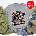 Too Many Storms Tee - Heather Grey - 15 product image 1