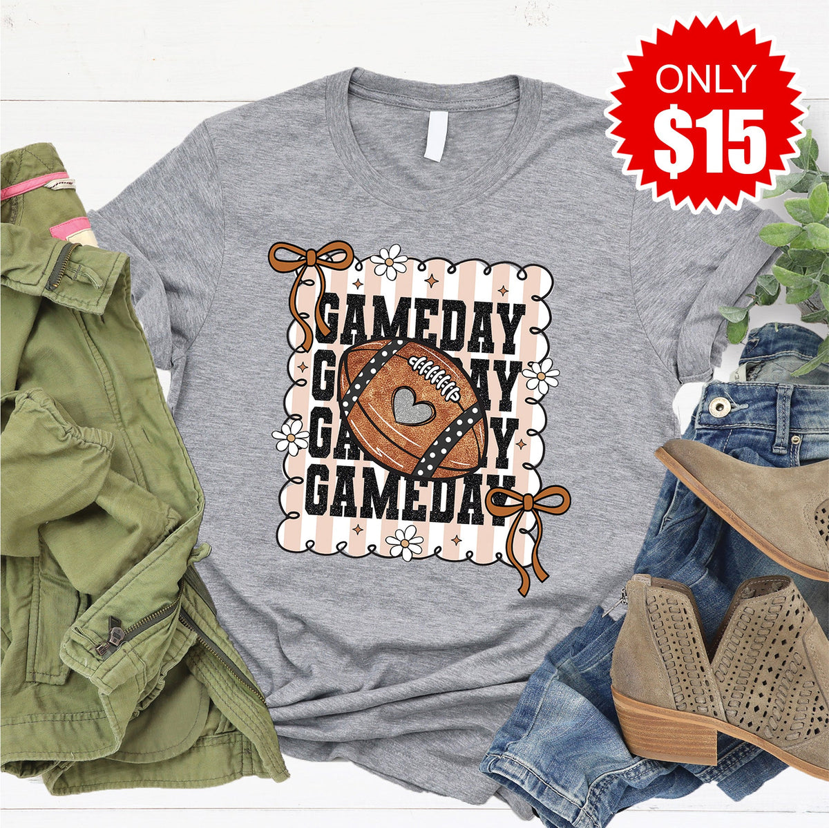 Game Day Tee - Heather Grey - 15 product image 1