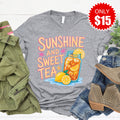 Sunshine and Sweet Tea Tee - Heather Grey - 15 product image 1