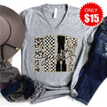 Just Pray V-Neck - Heather Grey - 15