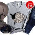 The Lord is My Shepherd V-Neck - Heather Grey - 15