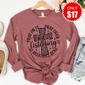 God is Listening Long Sleeve - Heather Mauve - 17 product image 1