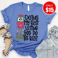 Doing My Best Tee - Heather Royal Blue - 15 product image 1
