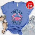 Don't be Crabby Tee - Heather Royal Blue - 15 product image 1