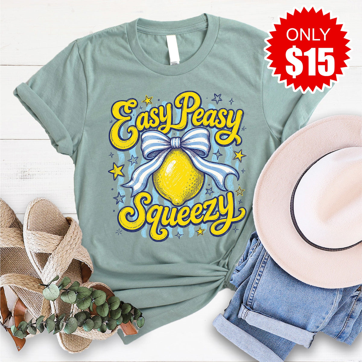 Easy Peasy Tee - Heather Sage - 15 product image 1