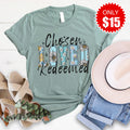 Chosen Loved Redeemed Tee - Heather Sage - 15 product image 1