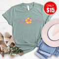 Stay Salty Hibiscus Tee - Heather Sage - 15 product image 1