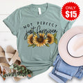 Not Perfect Just Forgiven Tee - Heather Sage - 15 product image 1