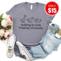 Walking By Faith Tee - Heather Storm - 15 product image 1