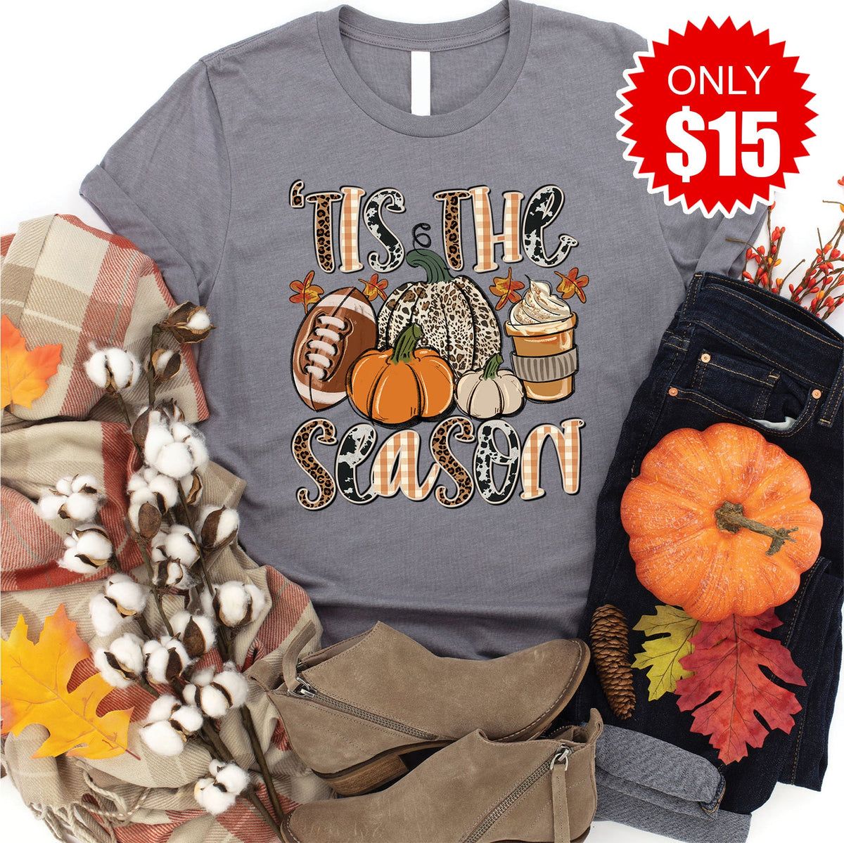 Tis The Season Tee - Heather Storm - 15 product image 1