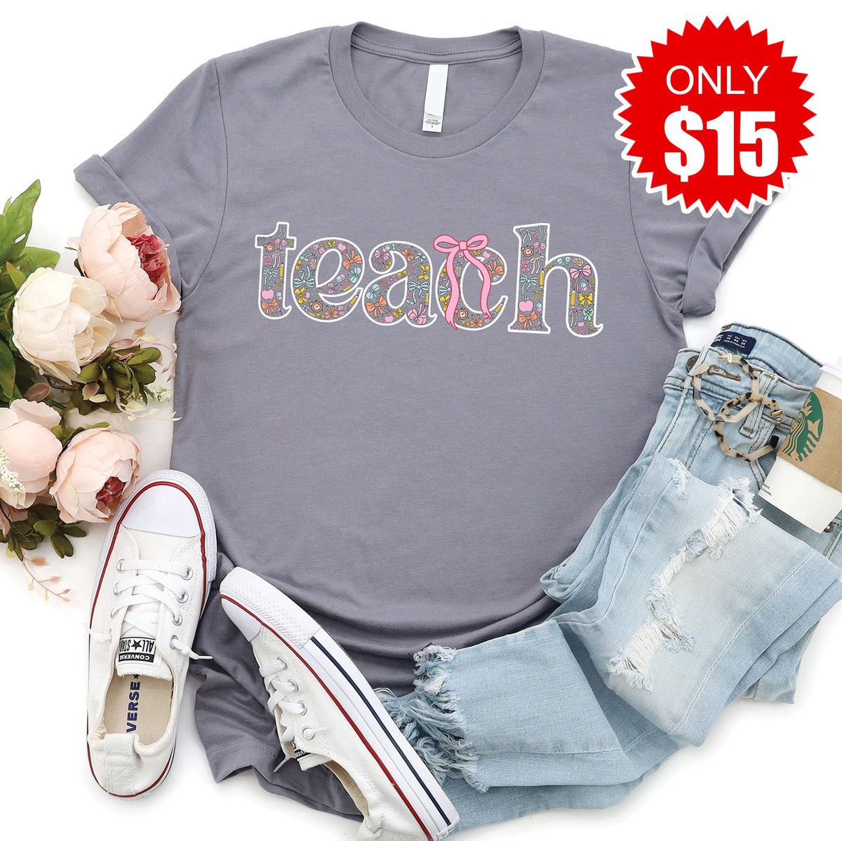 Teach Tee - Heather Storm - 15 product image 1