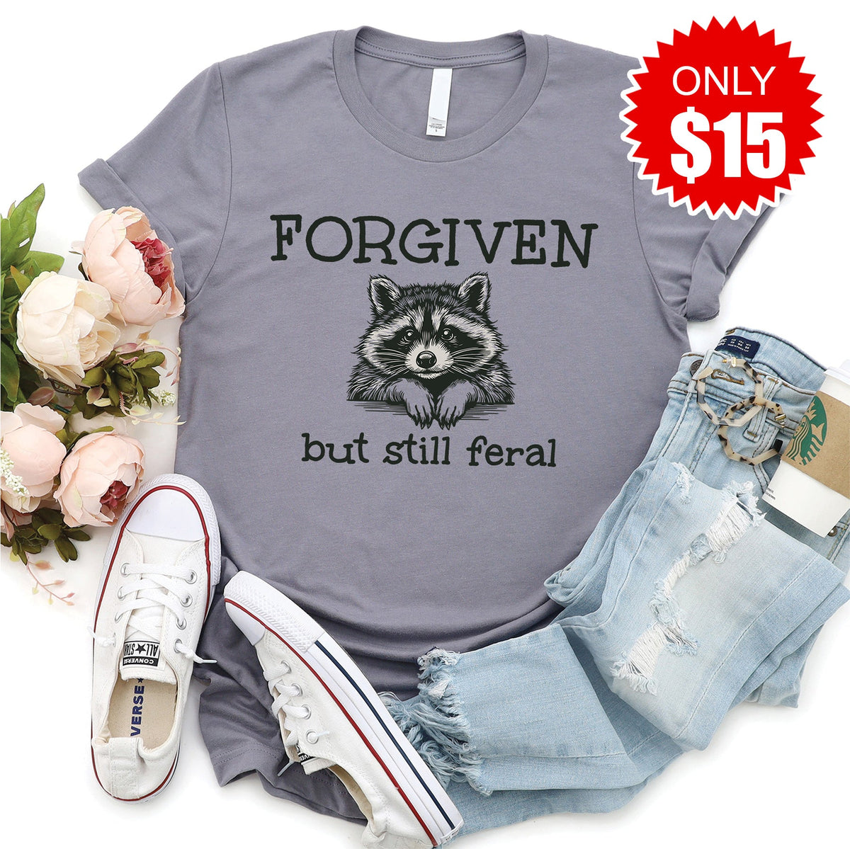 Forgiven Tee - Heather Storm - 15 product image 1